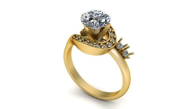AMERICAN STYLE RING 3D PRINTABLE MODEL 3D print model