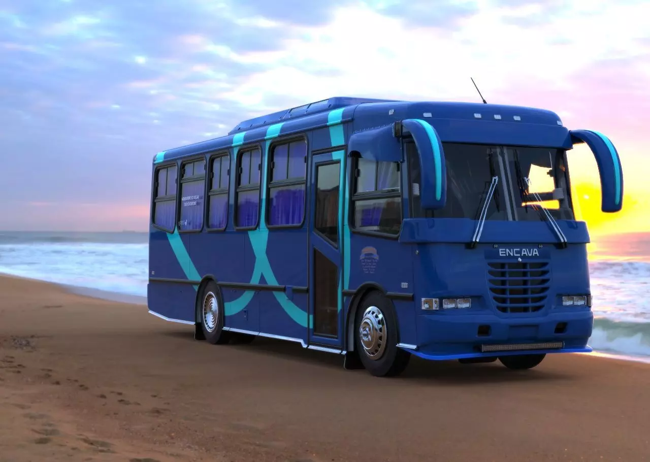 Foton Encava ent610 Low-poly 3D model_0