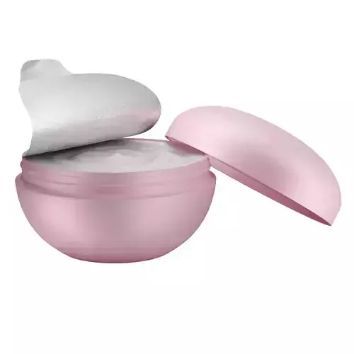 Cosmetic Jar with Box and Cream