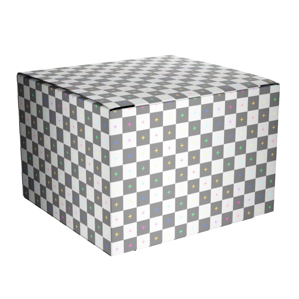 Cosmetic Jar with Box and Cream Low-poly 3D model_5