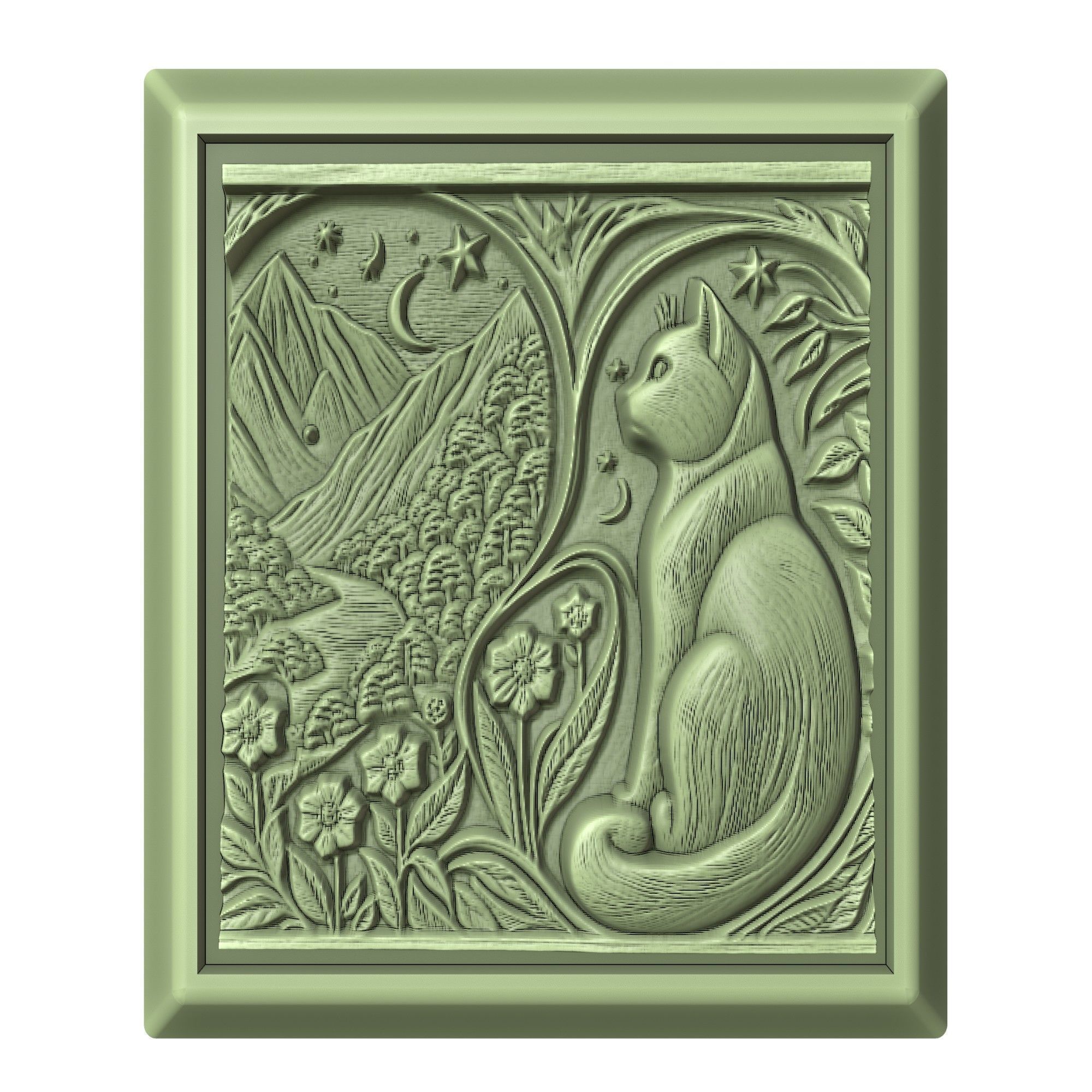 Cat Animal 3D print model_2