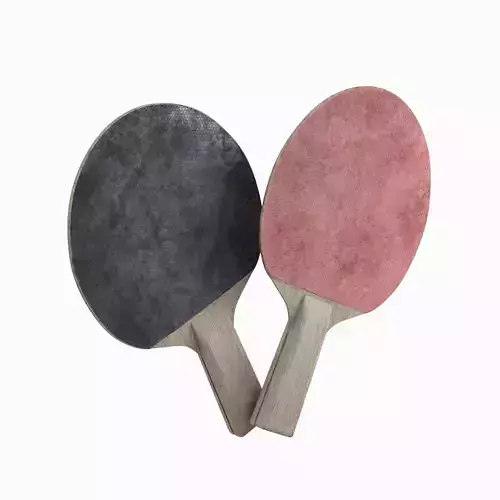 Table Tennis Rackets Low-poly 3D model