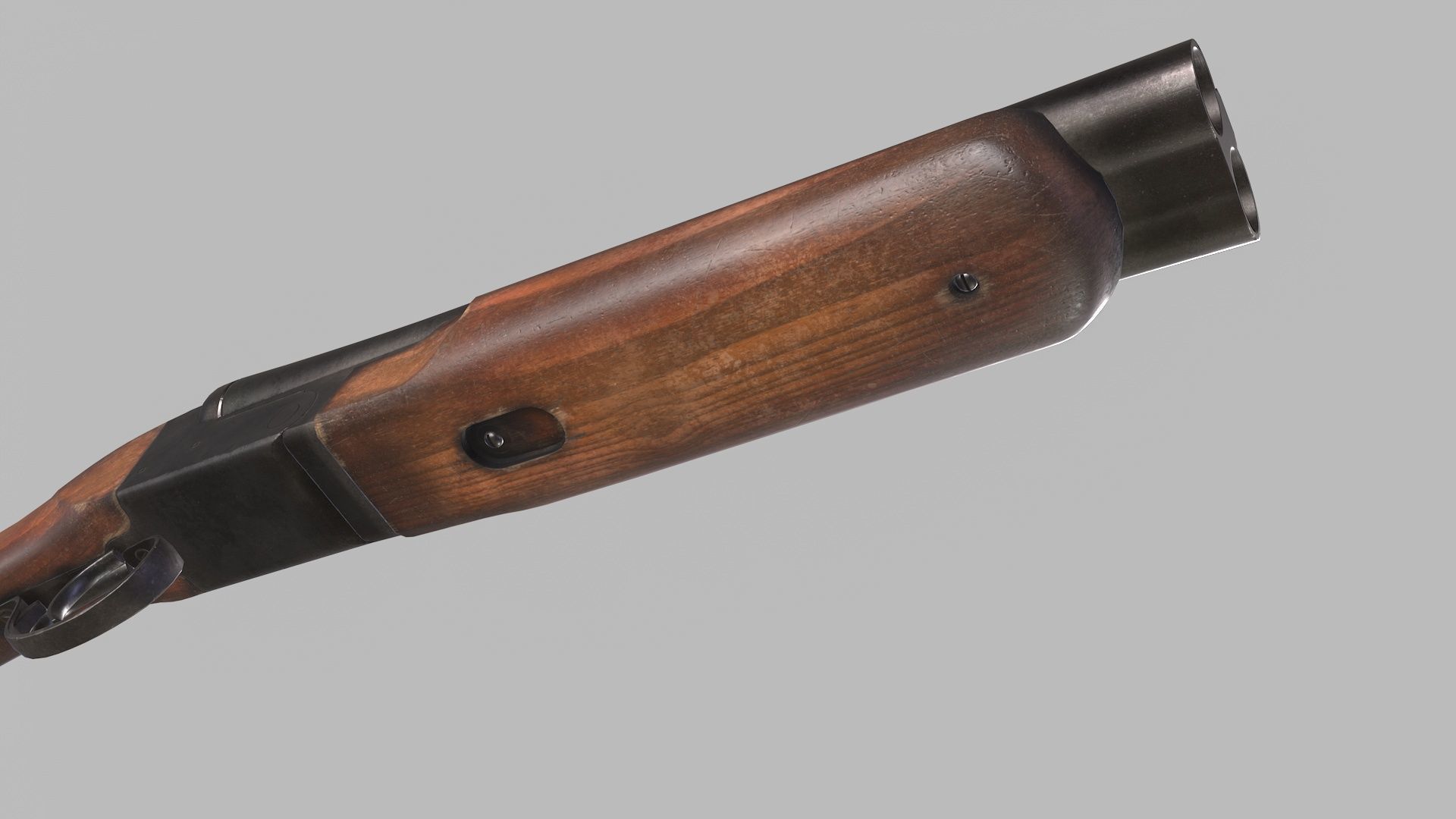 Sawed-Off Shotgun Low-poly 3D model_8