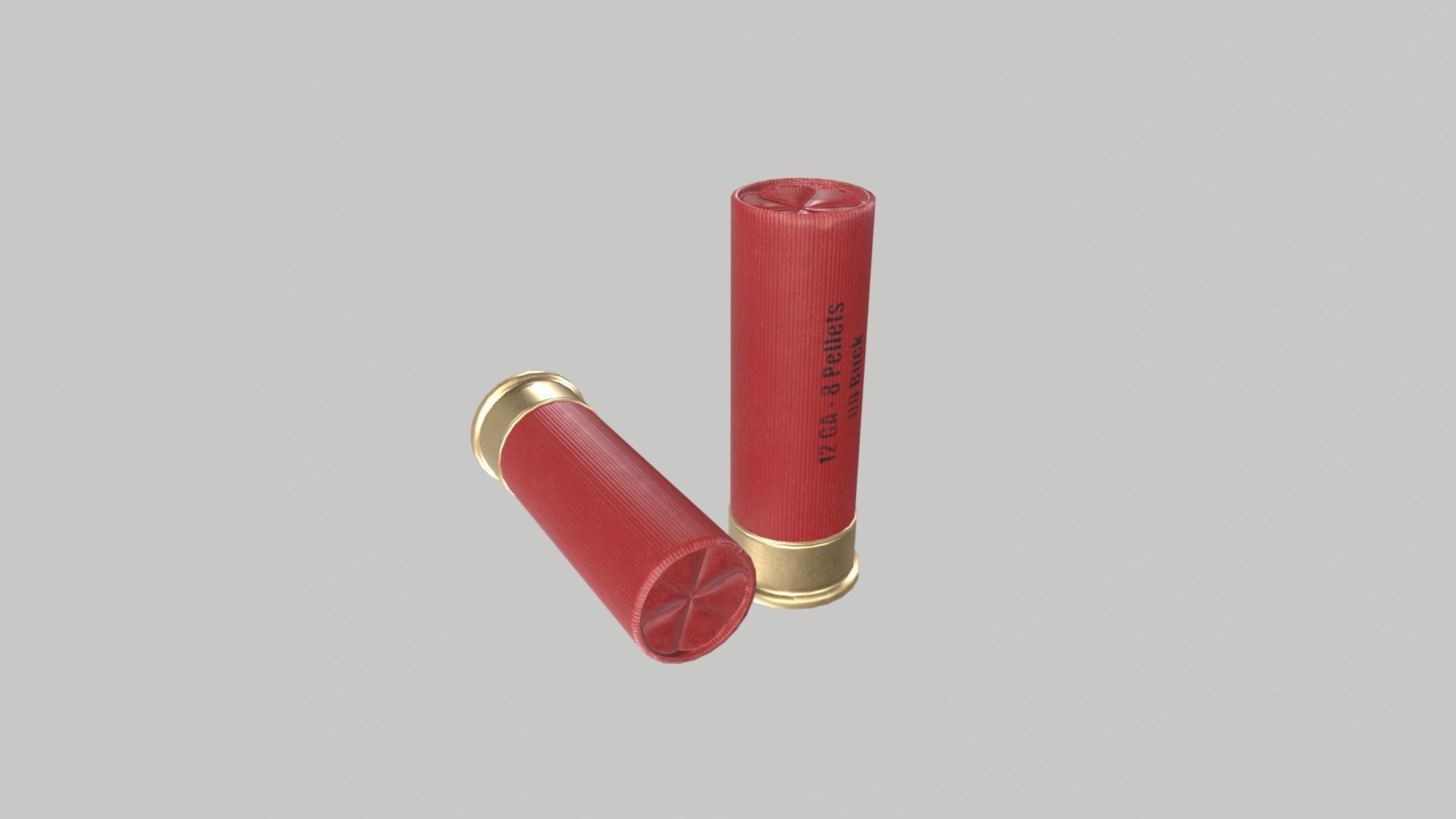 Sawed-Off Shotgun Low-poly 3D model_15