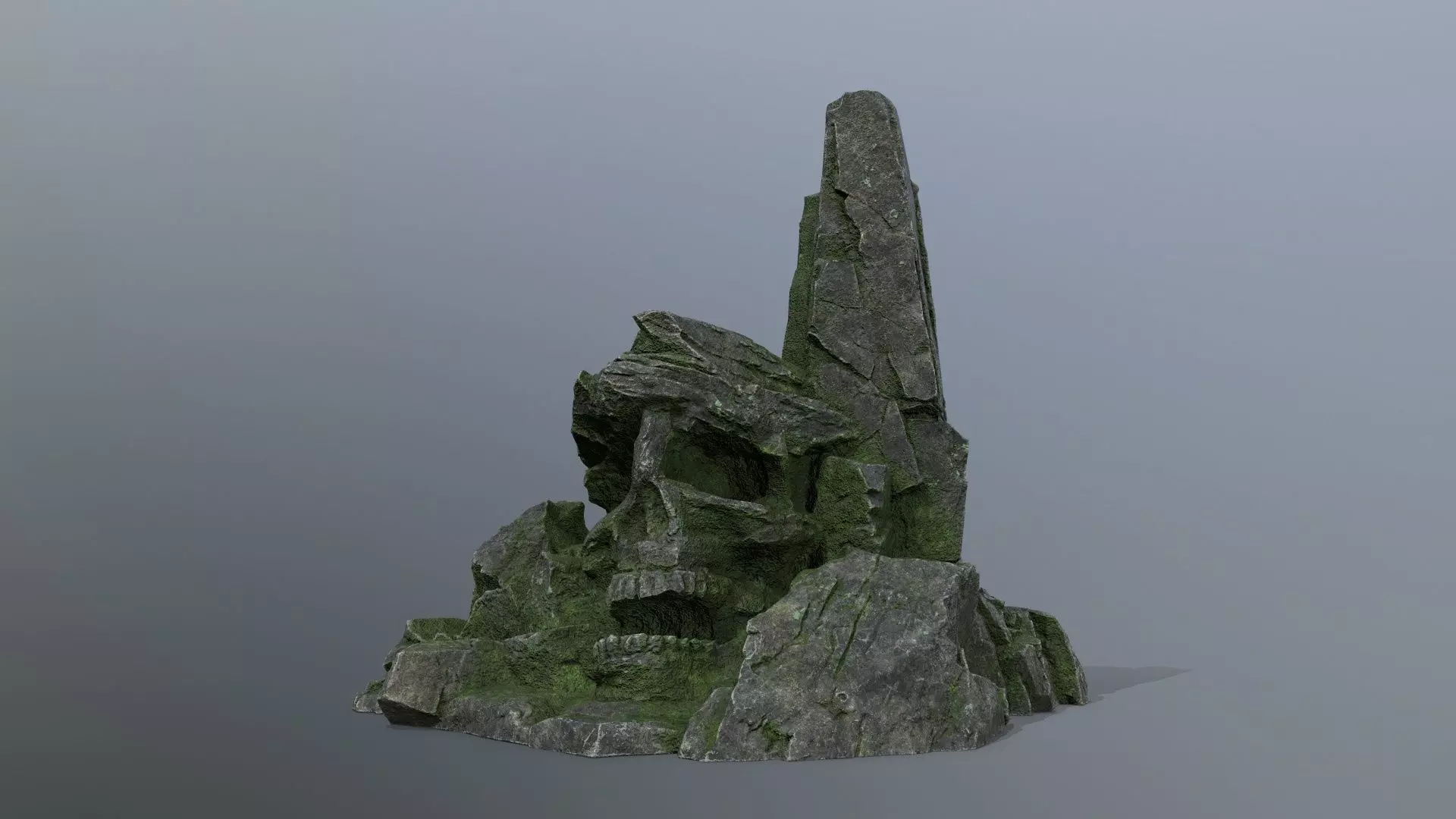 Skull Mountain Low-poly 3D model