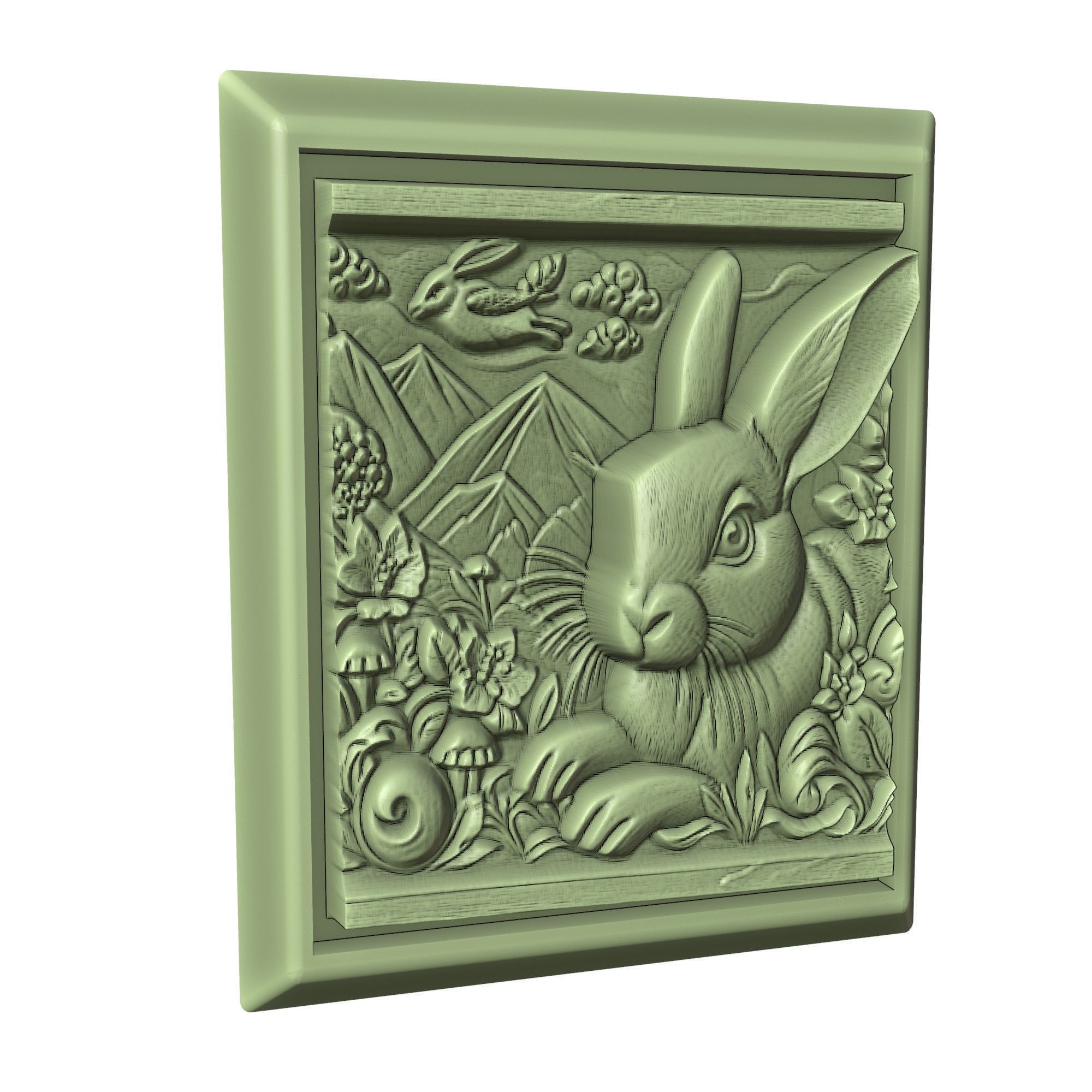 Rabbit Animal 3D print model_3
