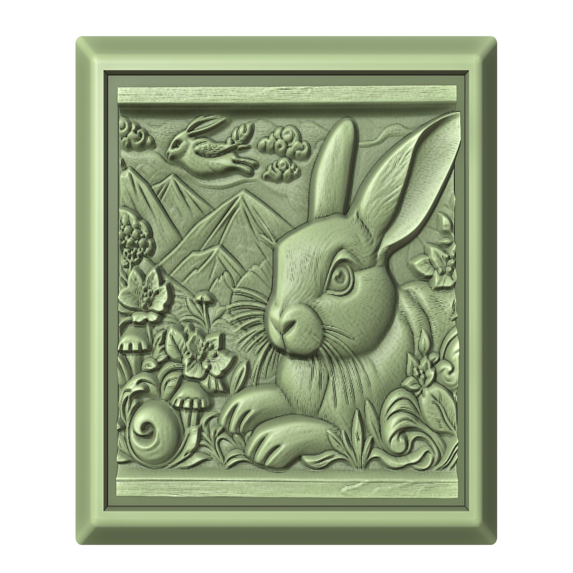 Rabbit Animal 3D print model_2