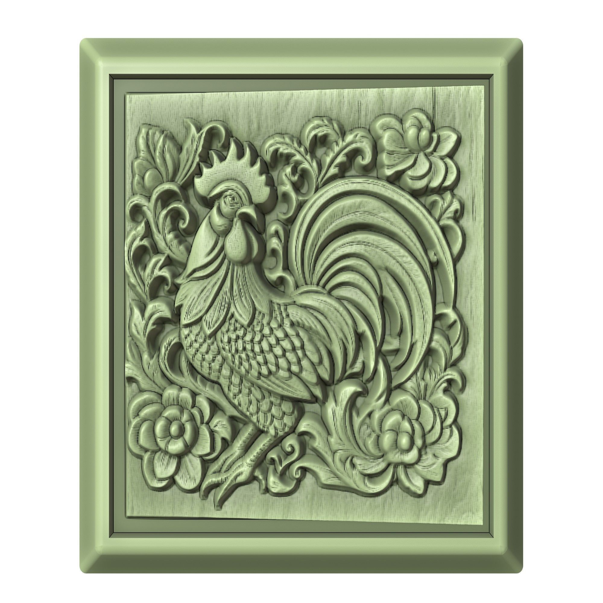 Chicken Animal 3D print model_2