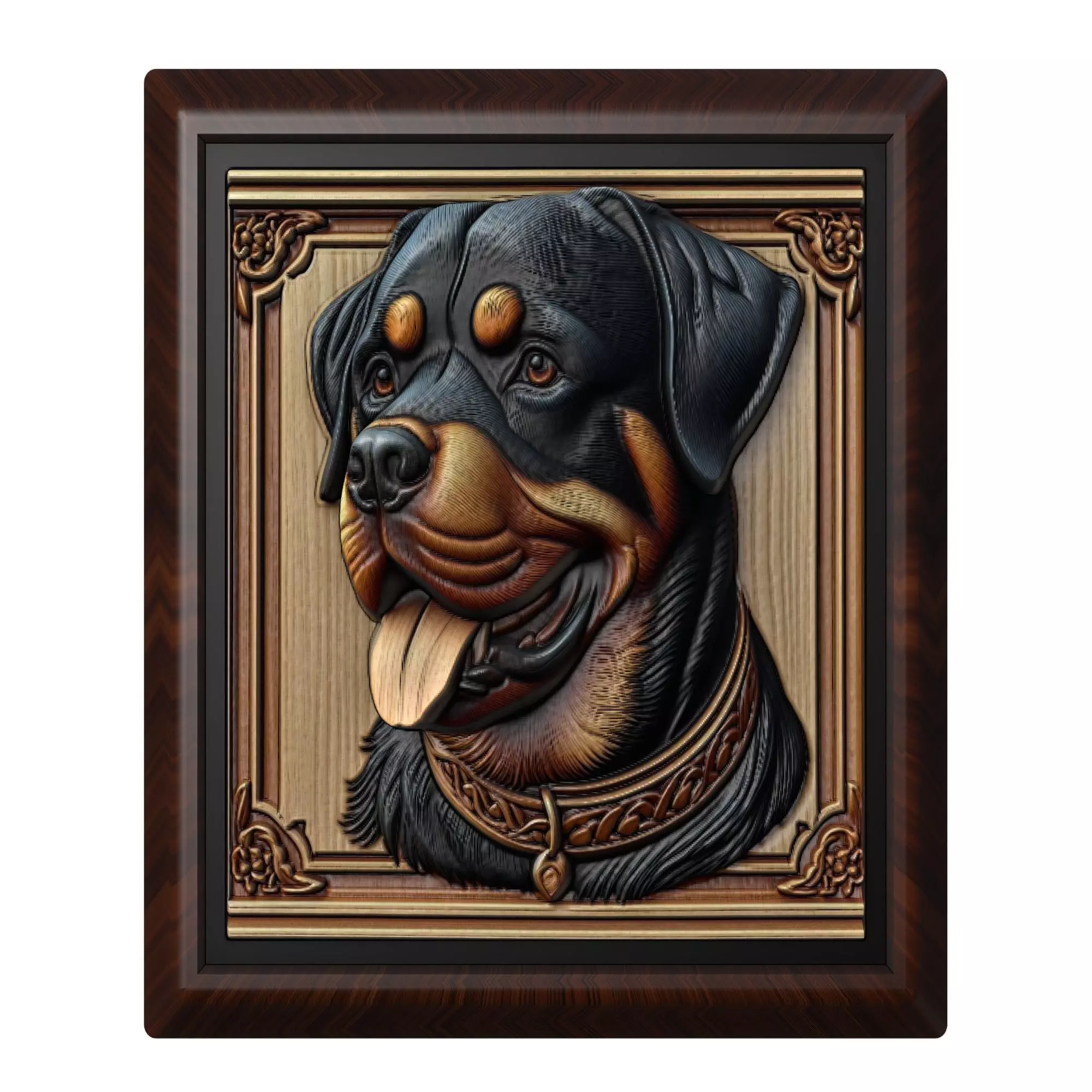Dog Rottweiler Animal 3D print model_0