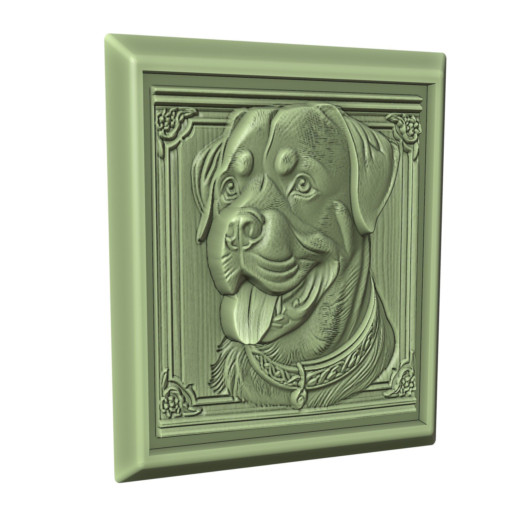 Dog Rottweiler Animal 3D print model_3