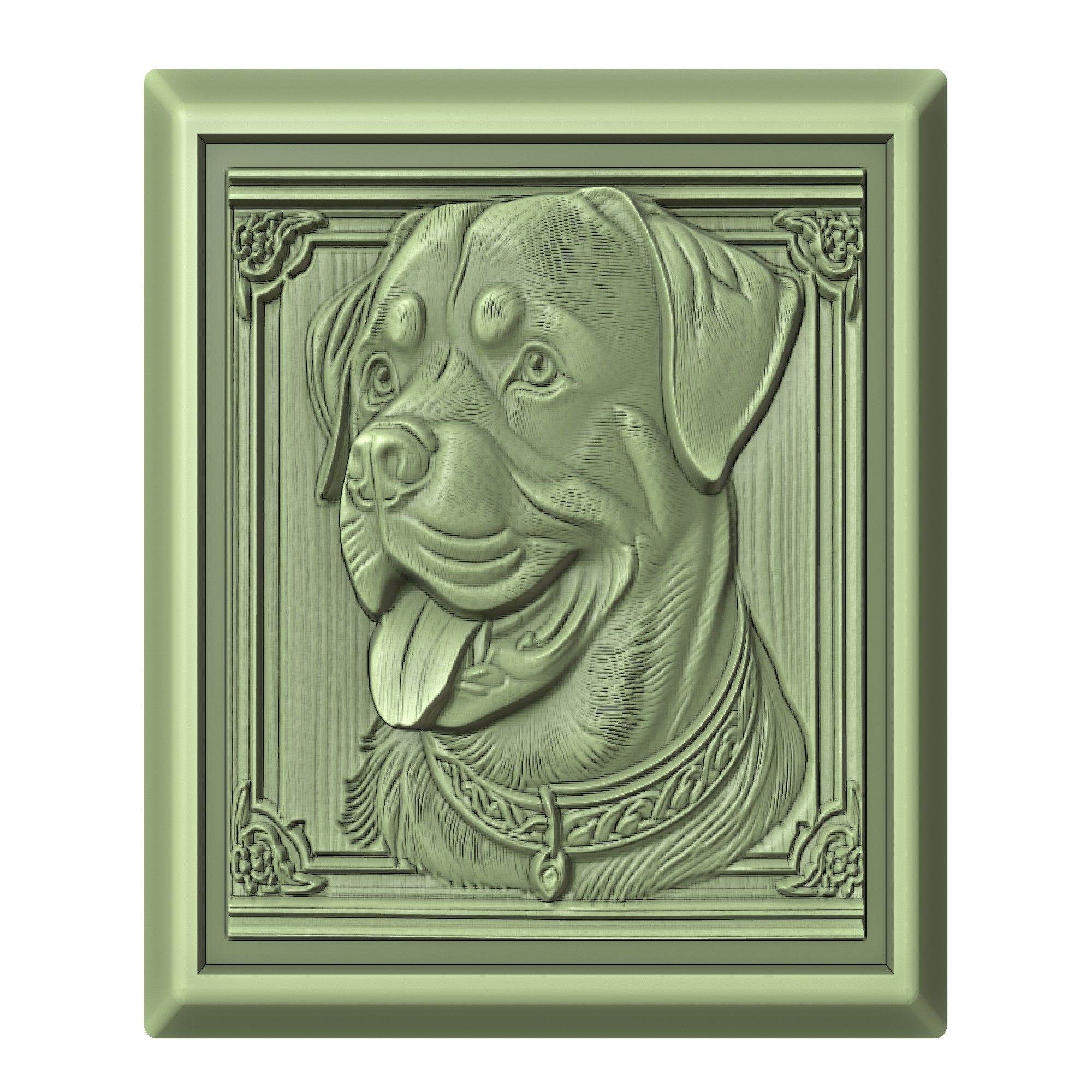 Dog Rottweiler Animal 3D print model_2