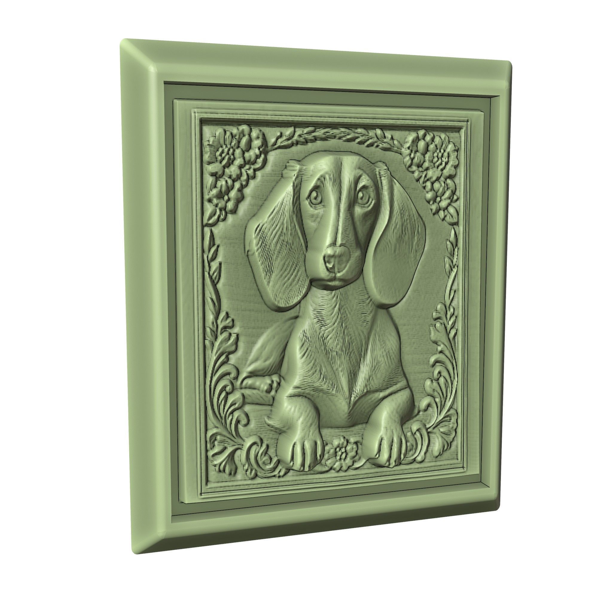 Dog Dachshund Animal 3D print model_3