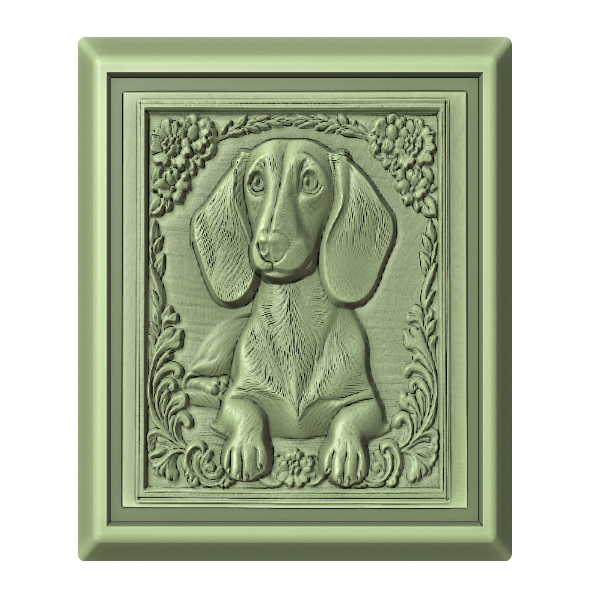 Dog Dachshund Animal 3D print model_2