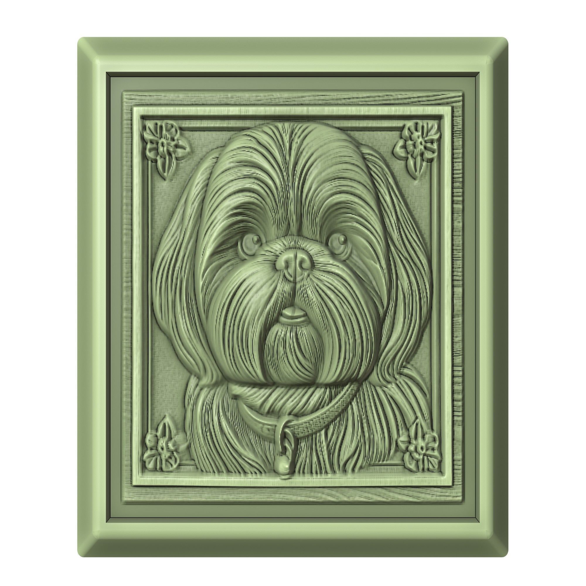 Dog Shih Tzu Animal 3D print model_2