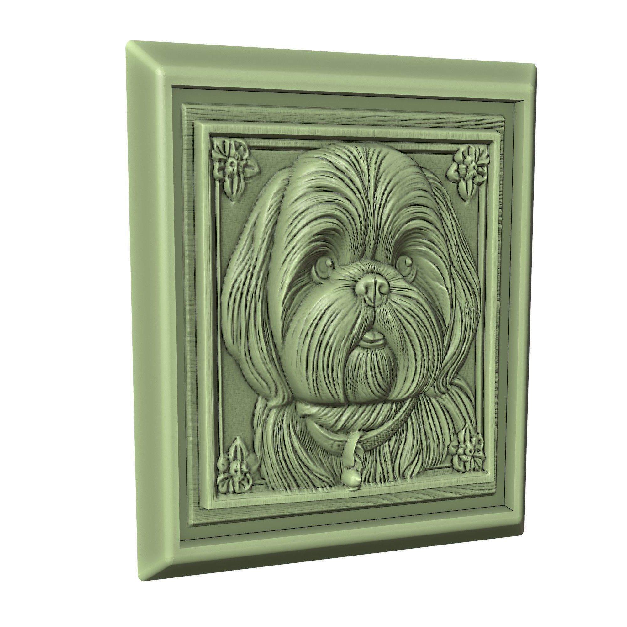 Dog Shih Tzu Animal 3D print model_3
