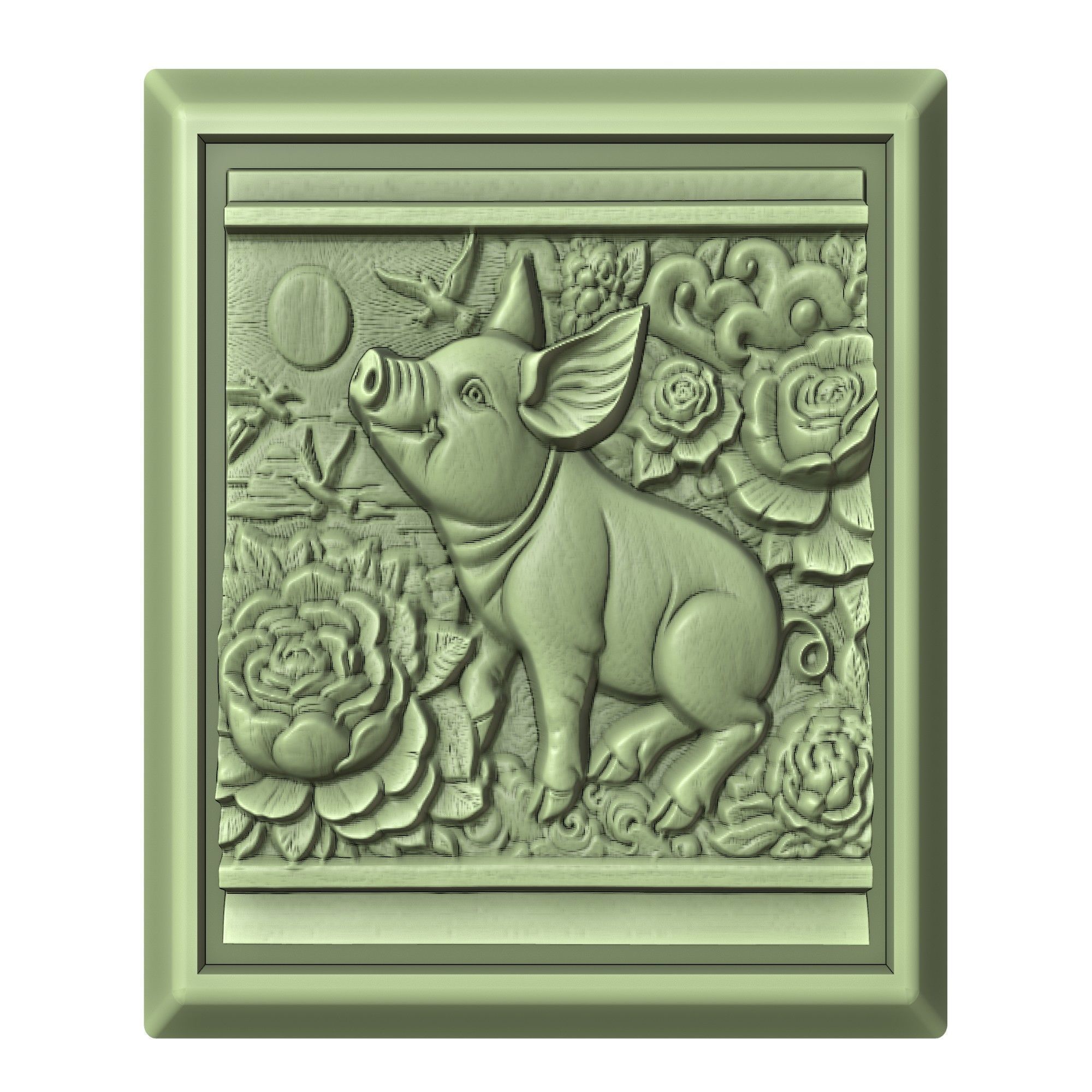 Pig Animal 3D print model_2