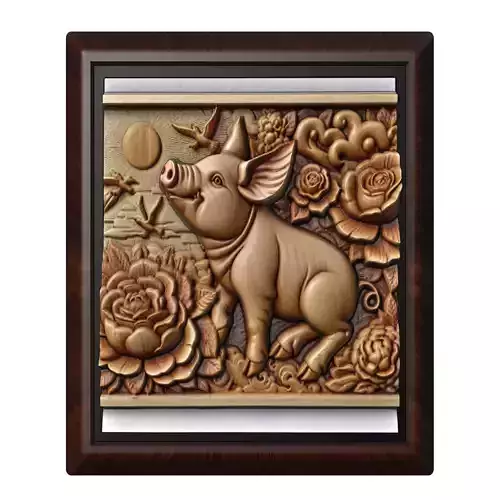 Pig Animal 3D print model