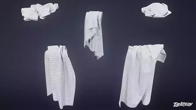 MOTEL - Towel Set 08 - LOW POLY AND NANITE