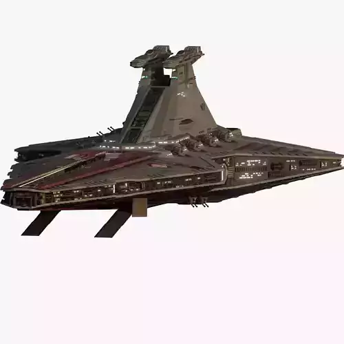 Venator class with interior 3D model
