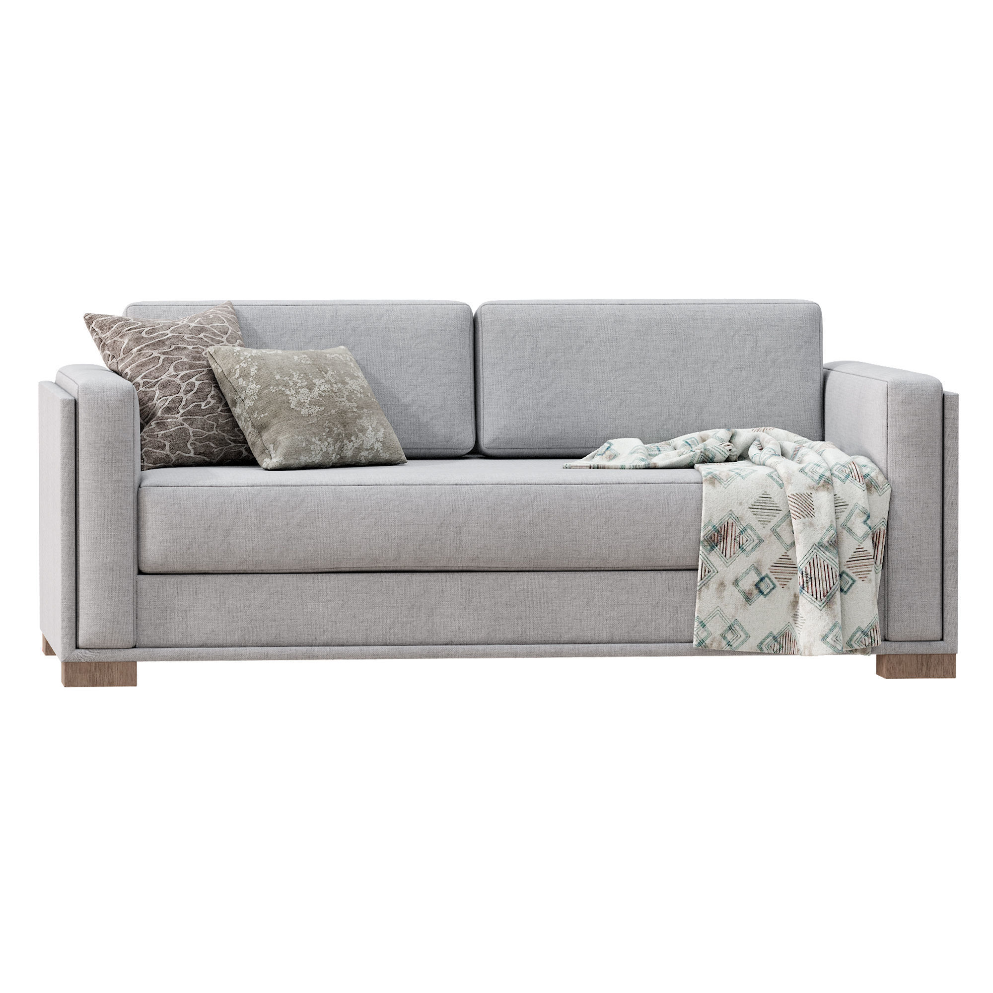 Nassau Sofa By West Elm 3D model_4