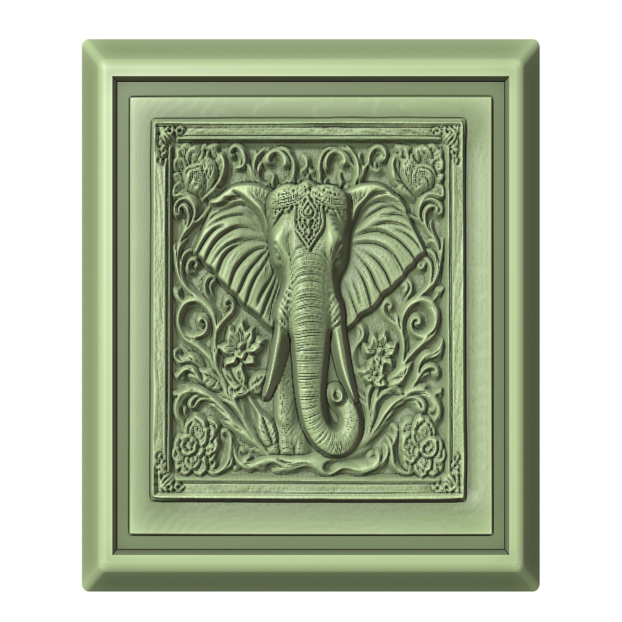 Elephant Animal 3D print model_2