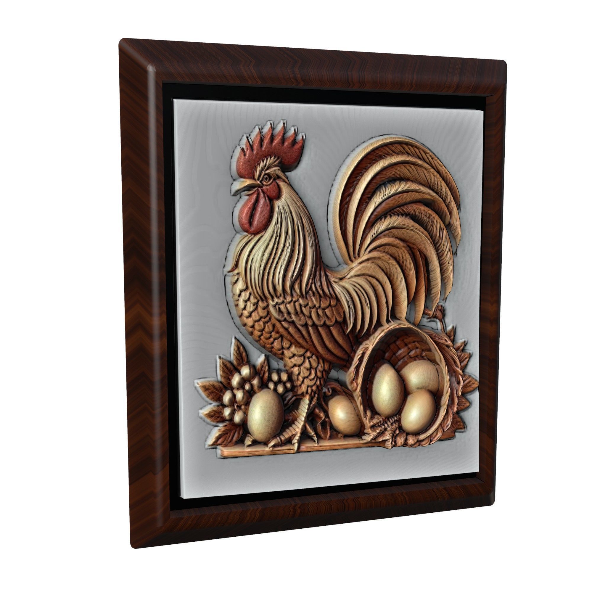 Rooster Animal 3D print model_1