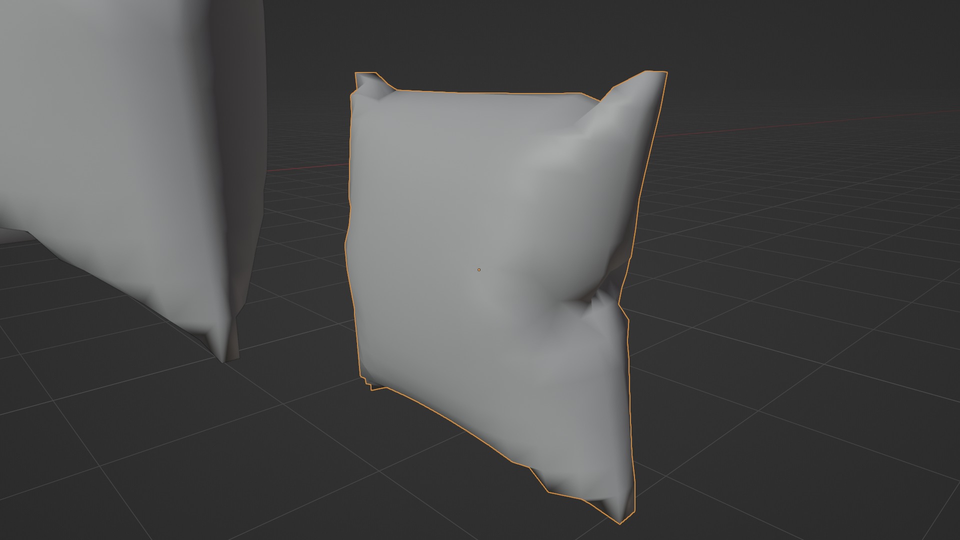 Bed Model Low-poly 3D model_7