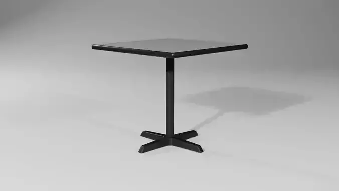Classic Break Table Low-poly 3D model