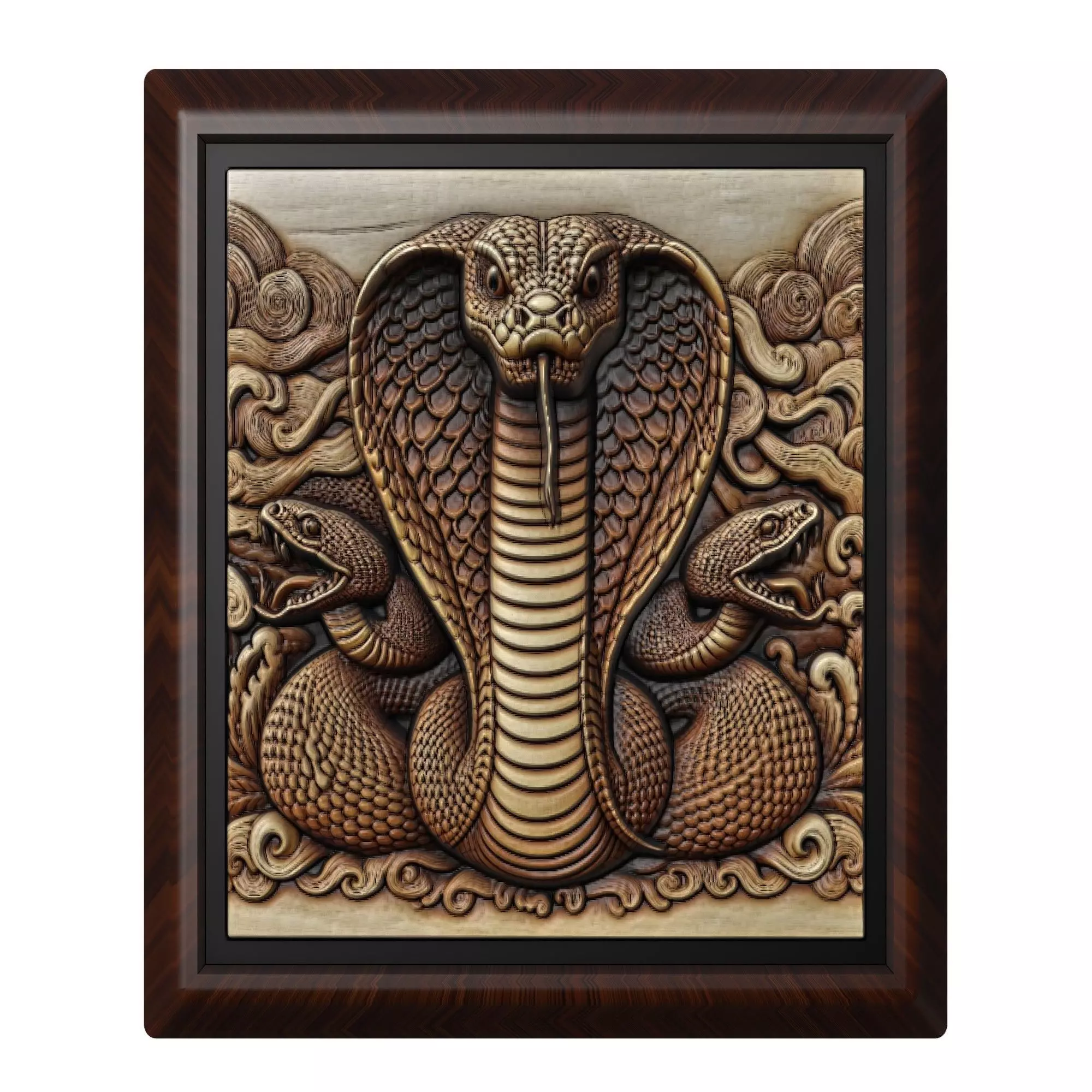 King Cobra Animal 3D print model_0