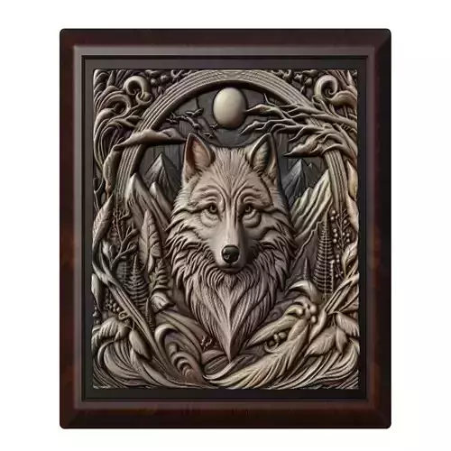 Wolf Animal 3D print model
