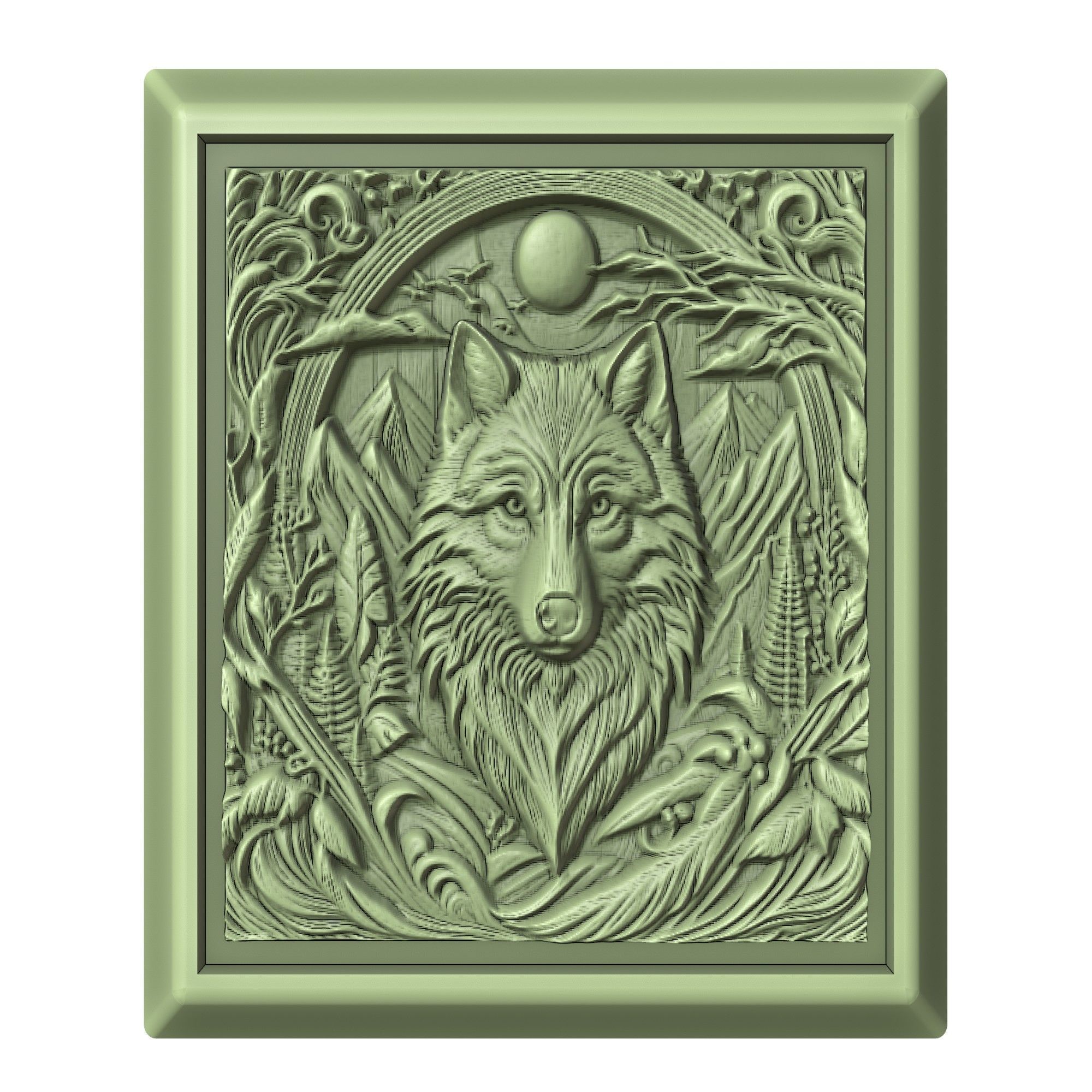 Wolf Animal 3D print model_2