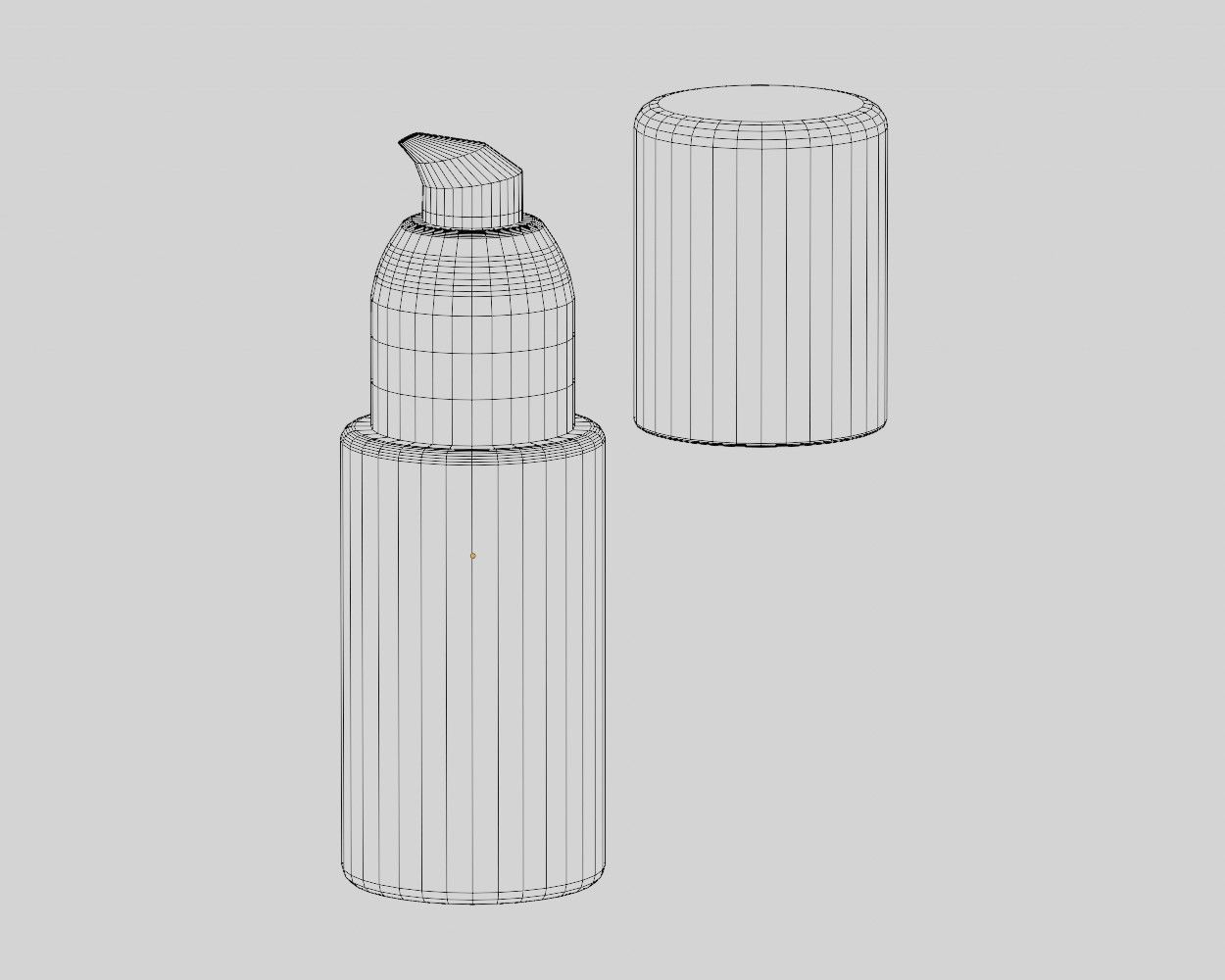 Cosmetic Bottle Low-poly 3D model_6
