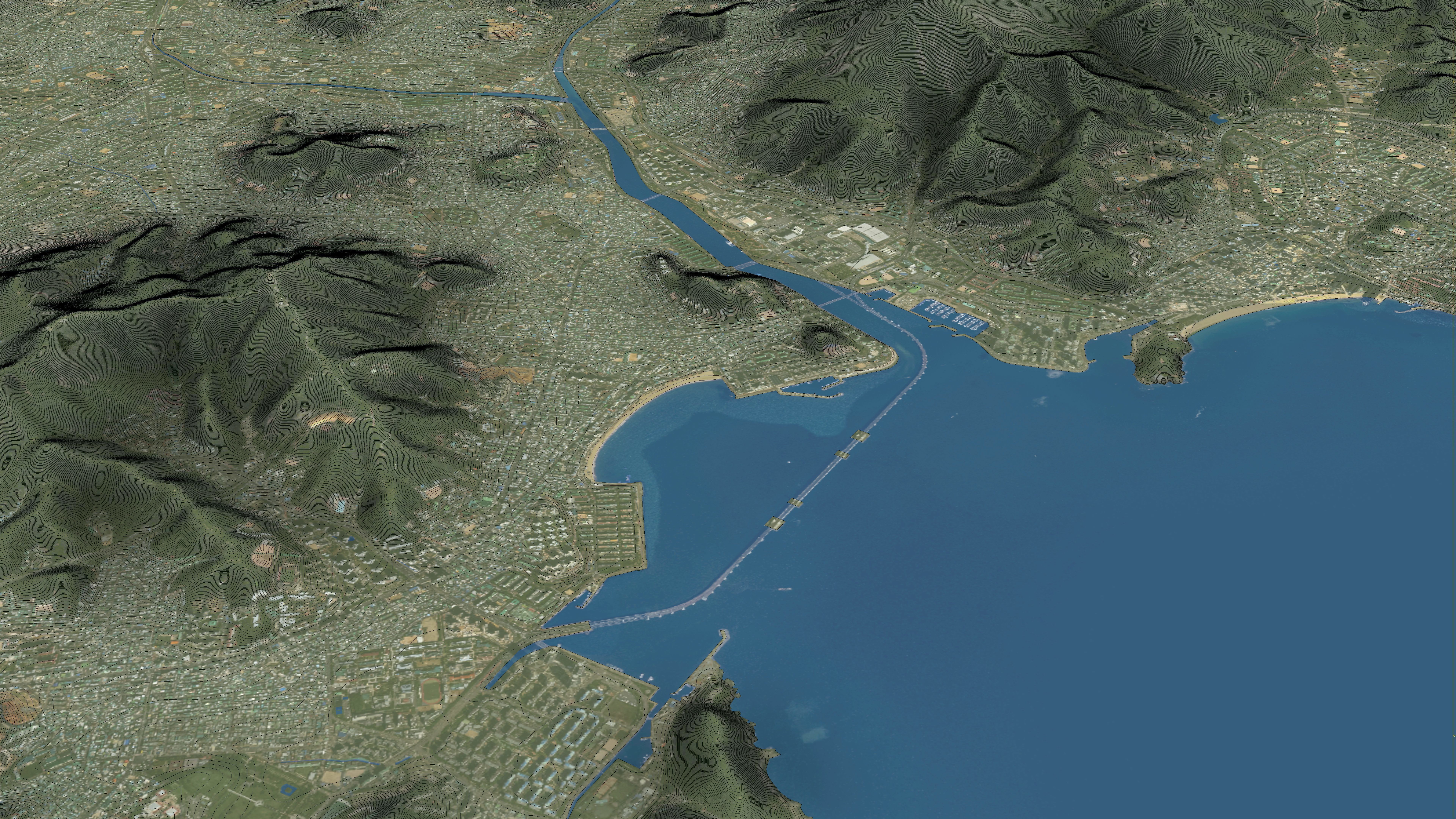 Busan - Topography Terrain Low-poly 3D model_20