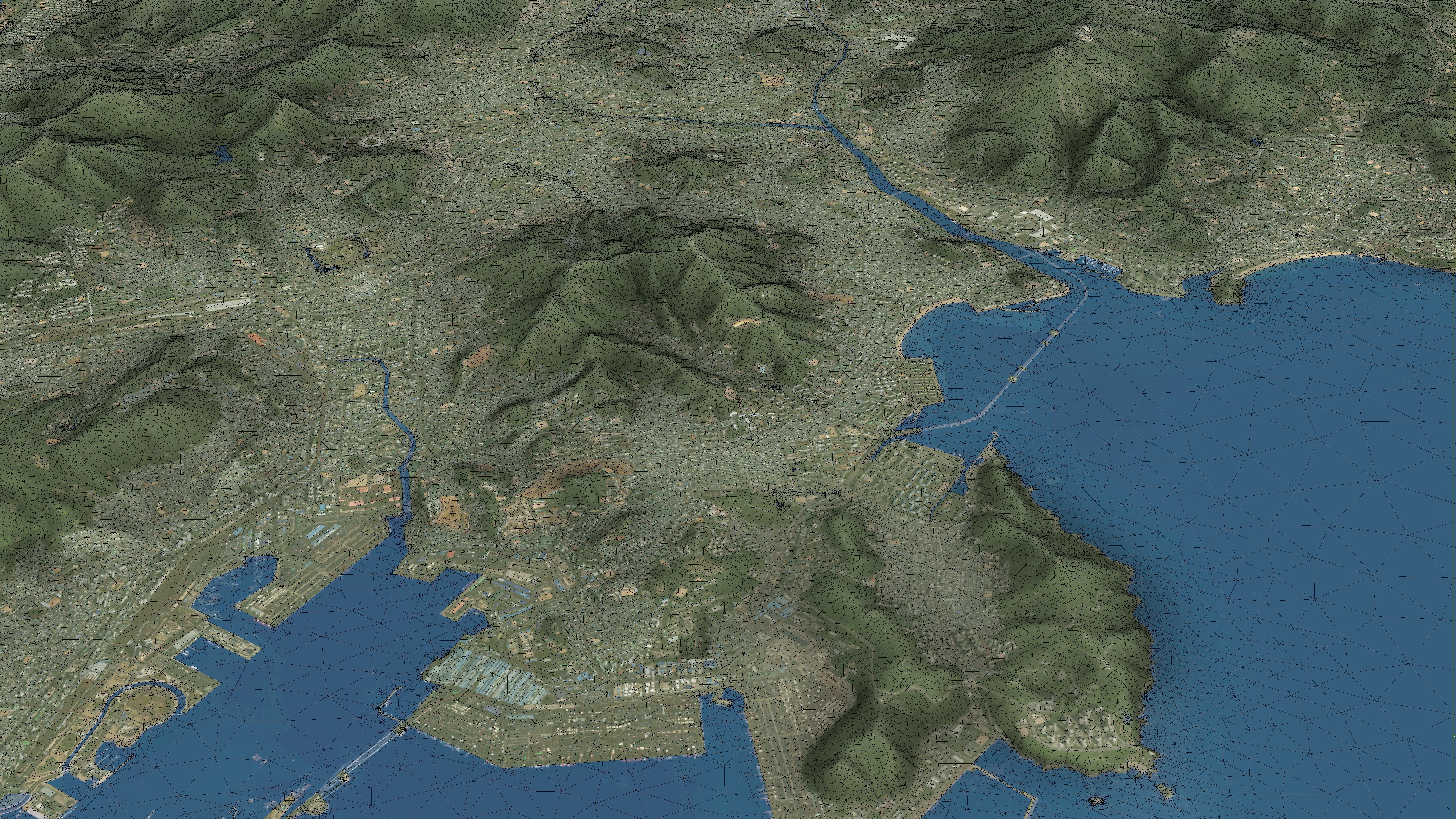 Busan - Topography Terrain Low-poly 3D model_22