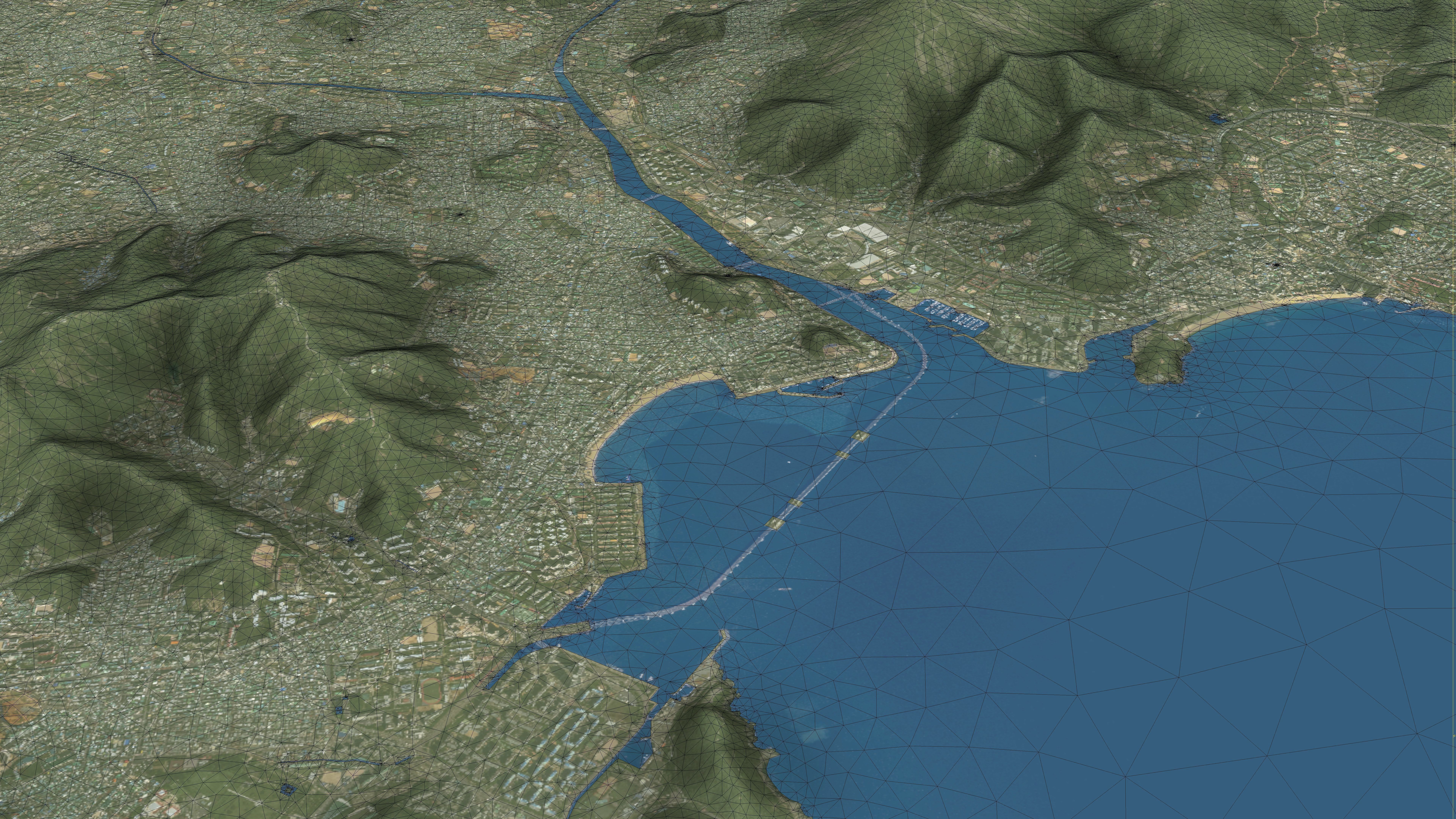 Busan - Topography Terrain Low-poly 3D model_19