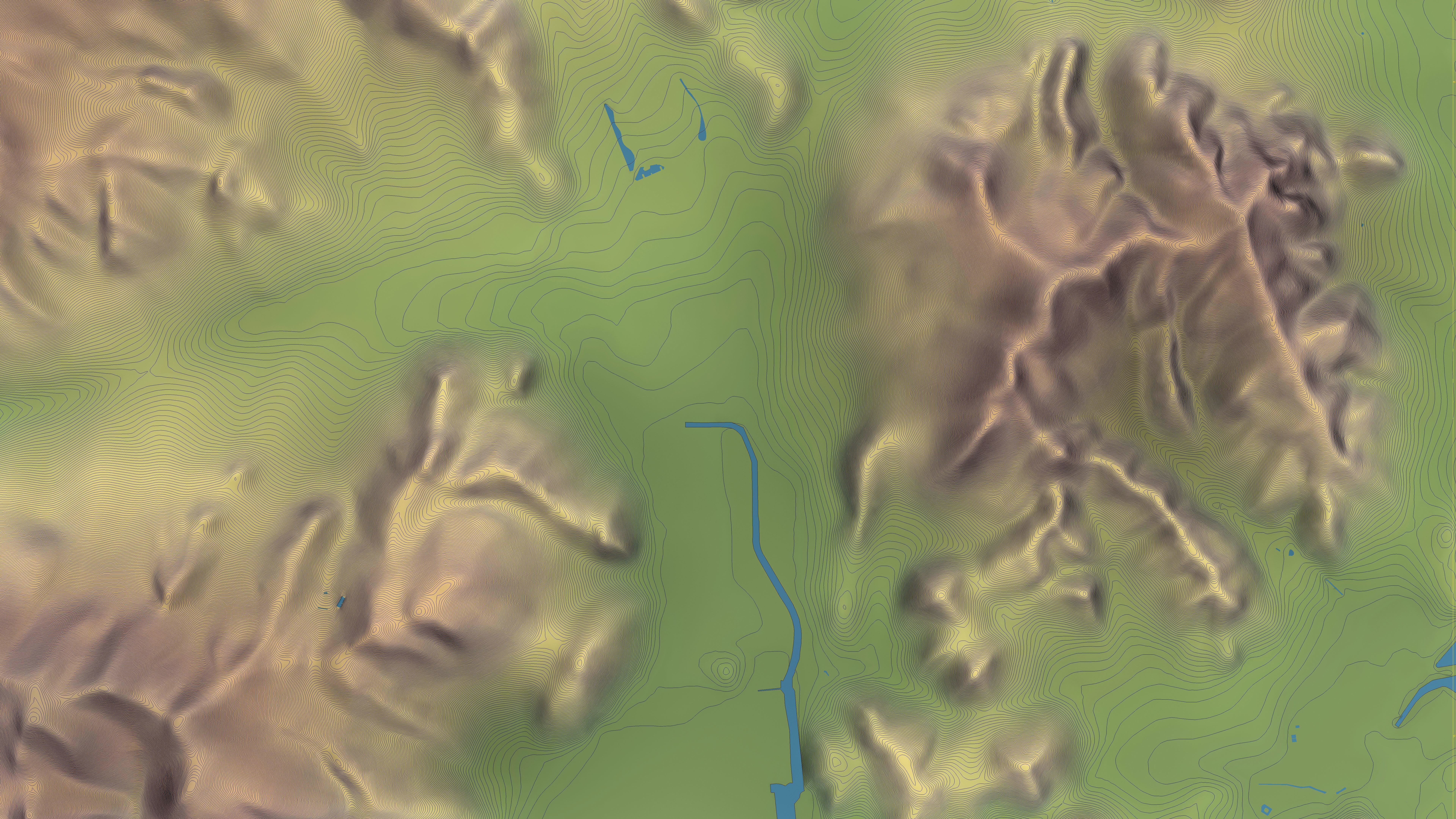 Busan - Topography Terrain Low-poly 3D model_3