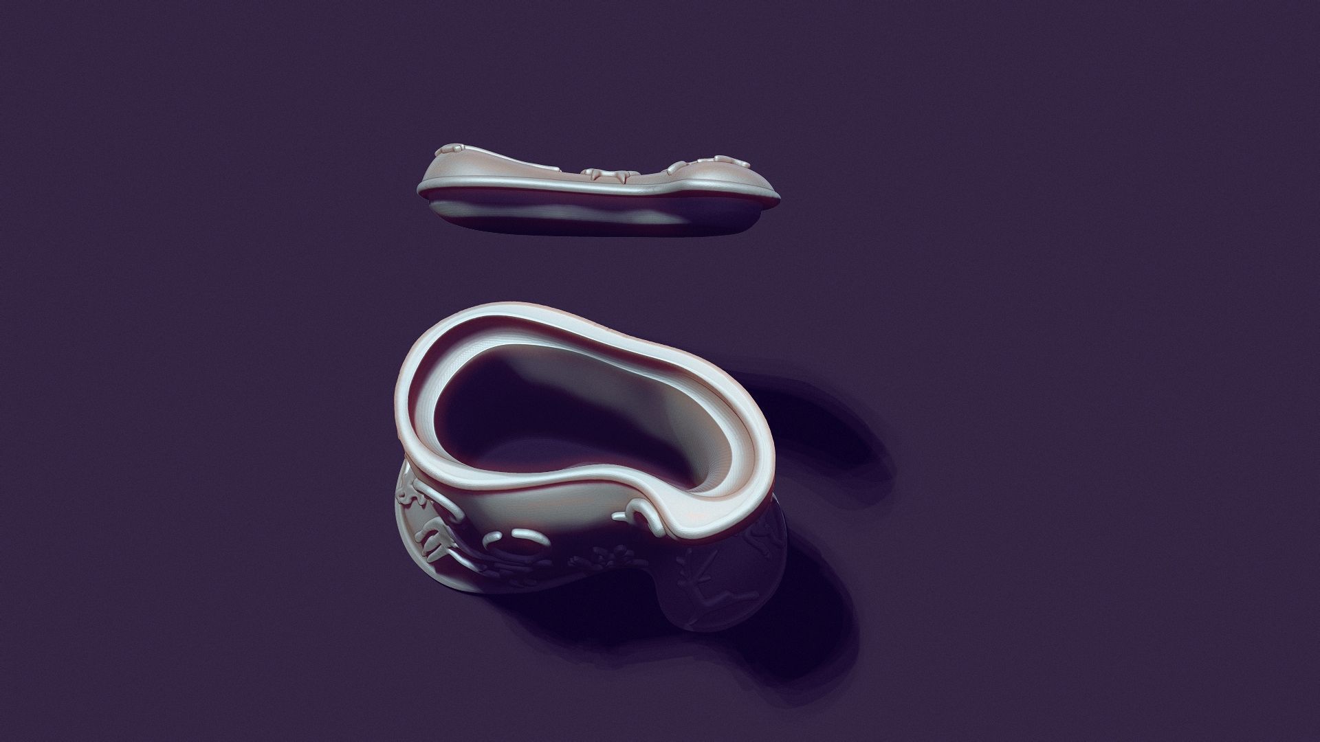 Asyk-Style Trinket Box with Petroglyphs for 3D Printing 3D print model_9