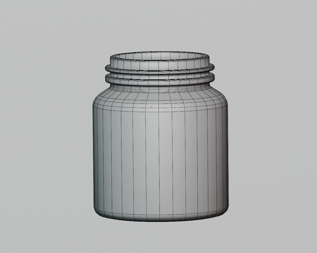 Cosmetic Jar Low-poly 3D model_6