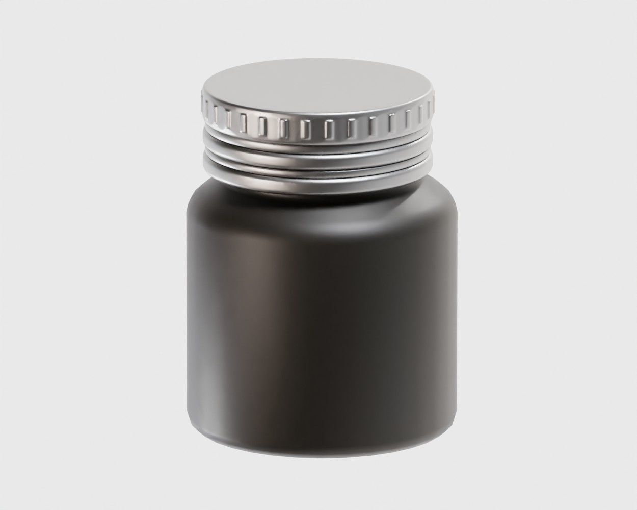 Cosmetic Jar Low-poly 3D model_1