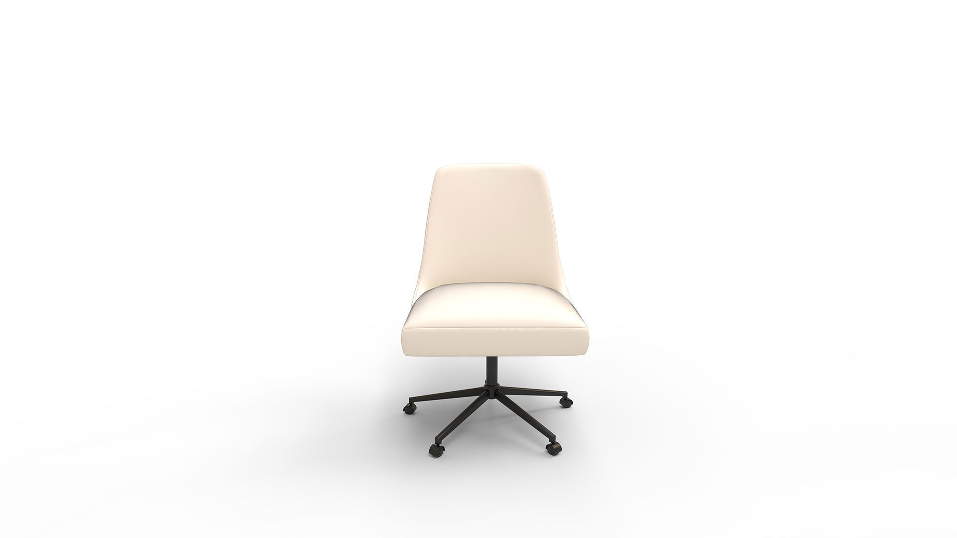 Tailored Task Chair Pearl Velvet 3D model_1