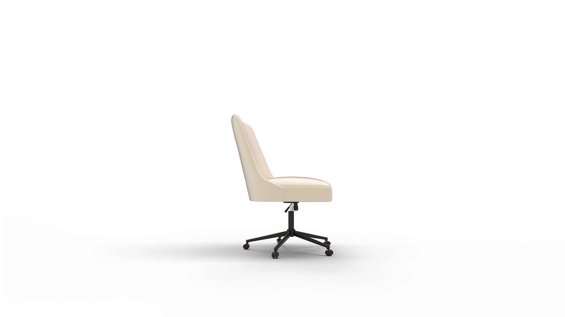 Tailored Task Chair Pearl Velvet 3D model_2