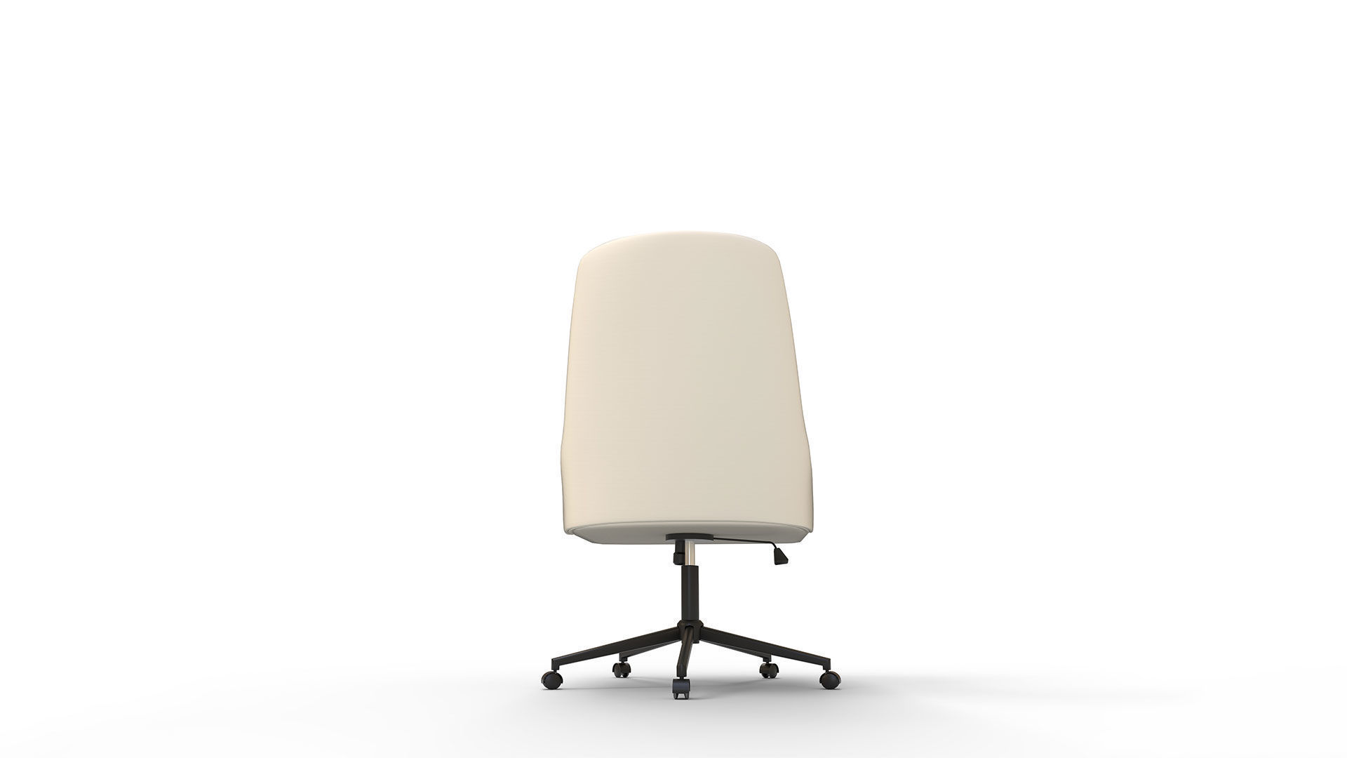 Tailored Task Chair Pearl Velvet 3D model_3