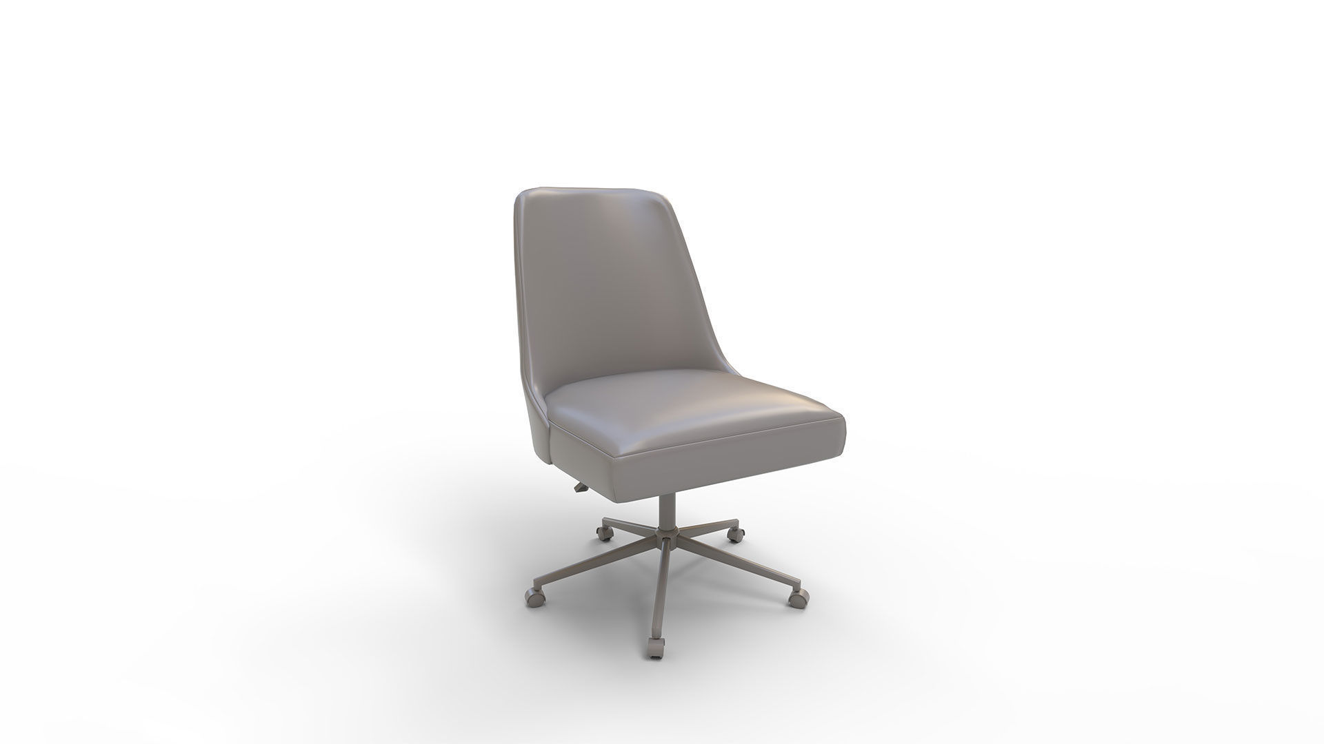 Tailored Task Chair Pearl Velvet 3D model_4