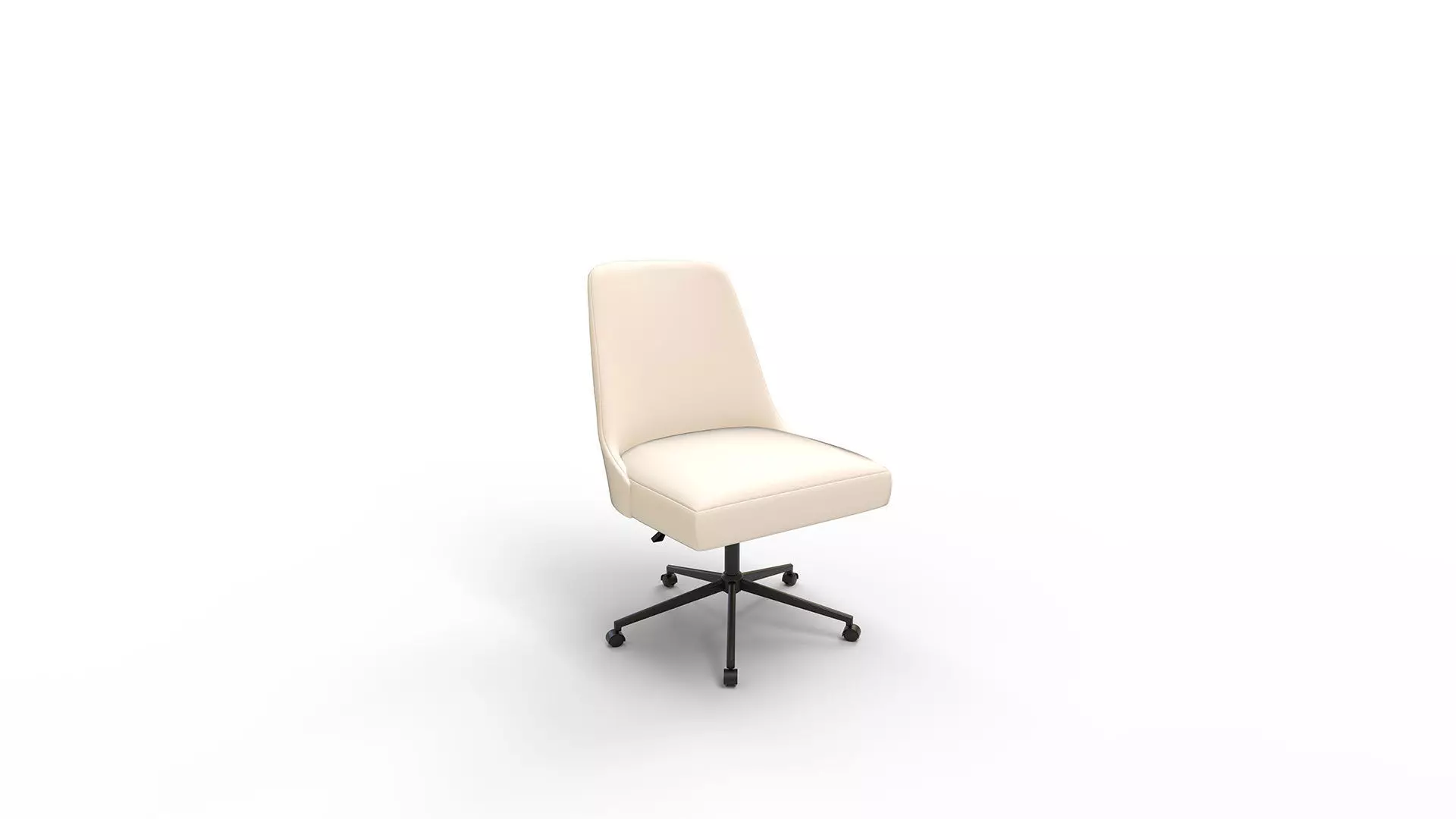 Tailored Task Chair Pearl Velvet 3D model_0