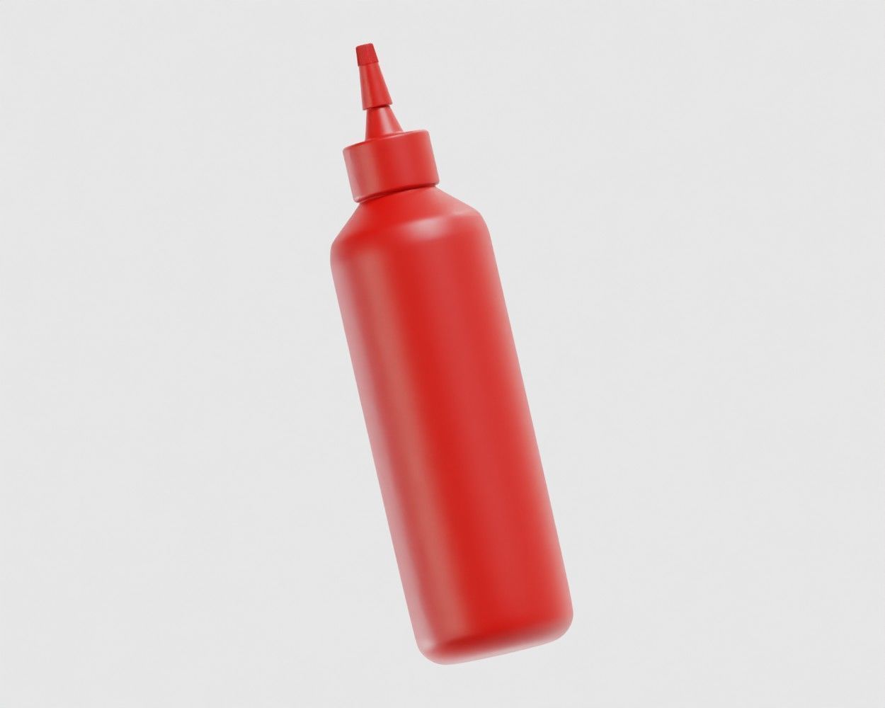 Condiment Bottle Low-poly 3D model_3