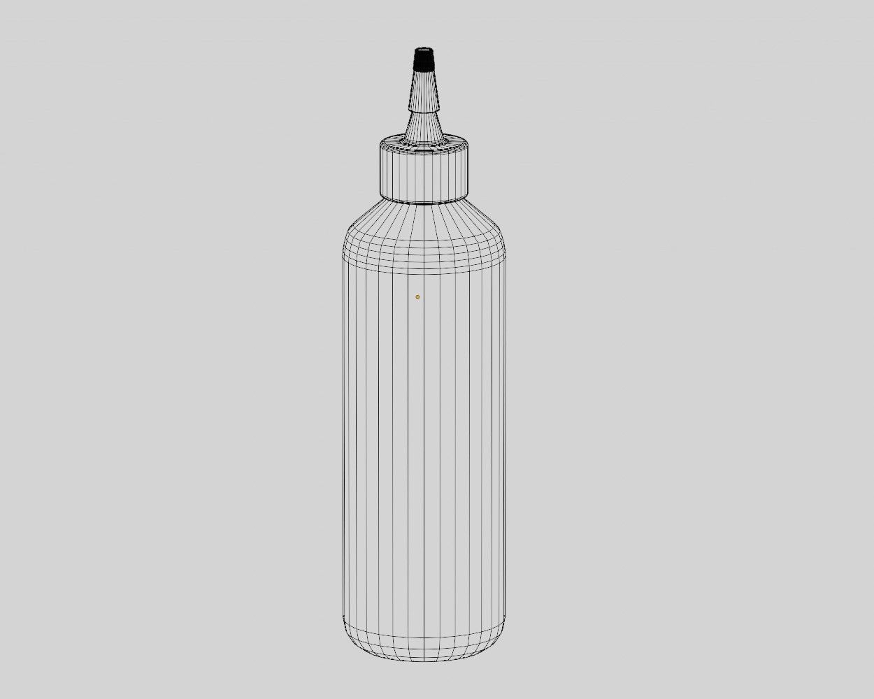 Condiment Bottle Low-poly 3D model_6