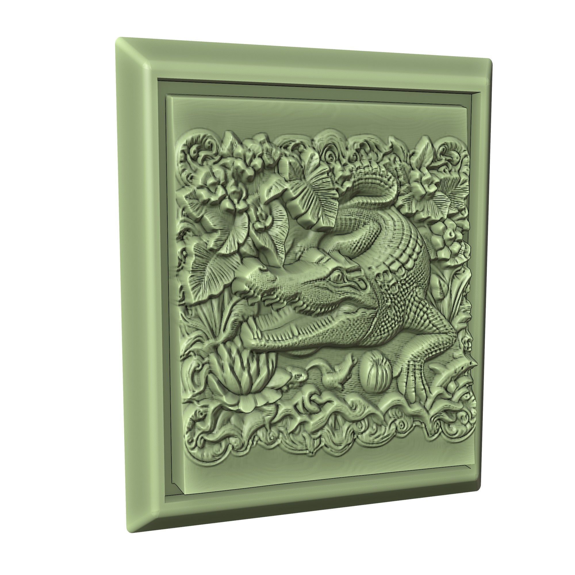 Crocodile Animal 3D print model_3
