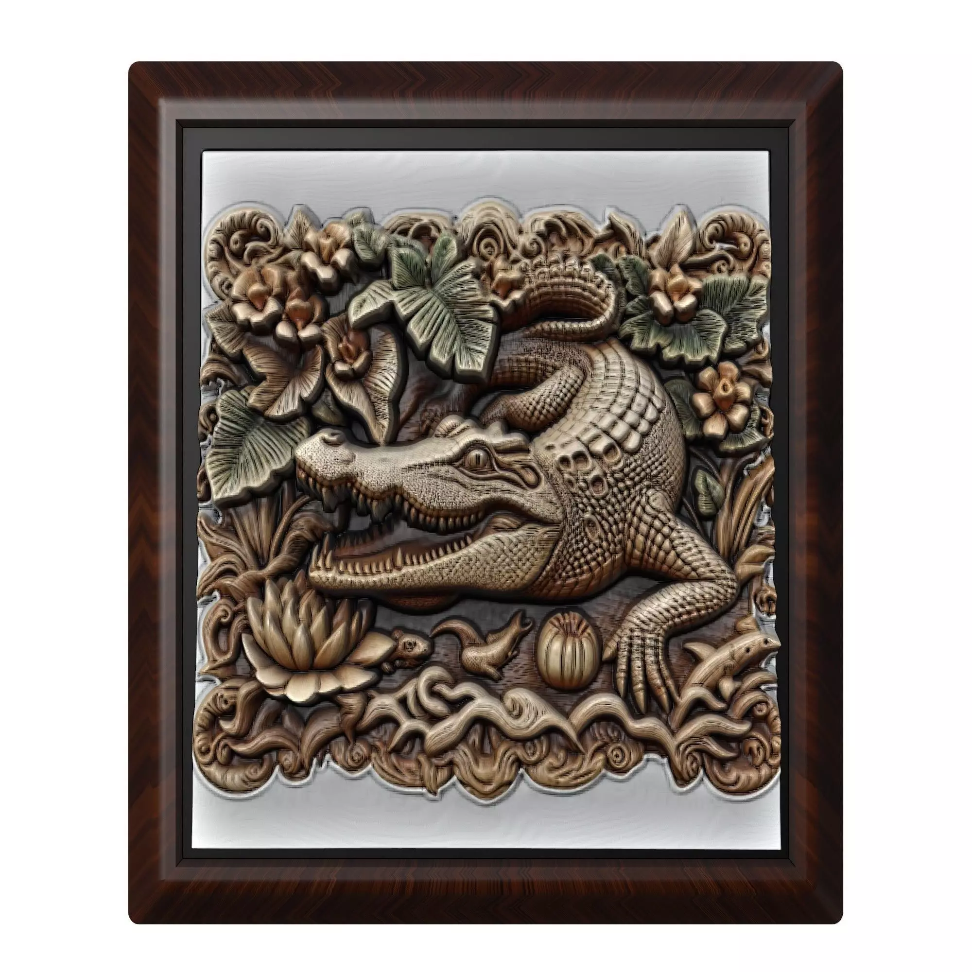 Crocodile Animal 3D print model_0