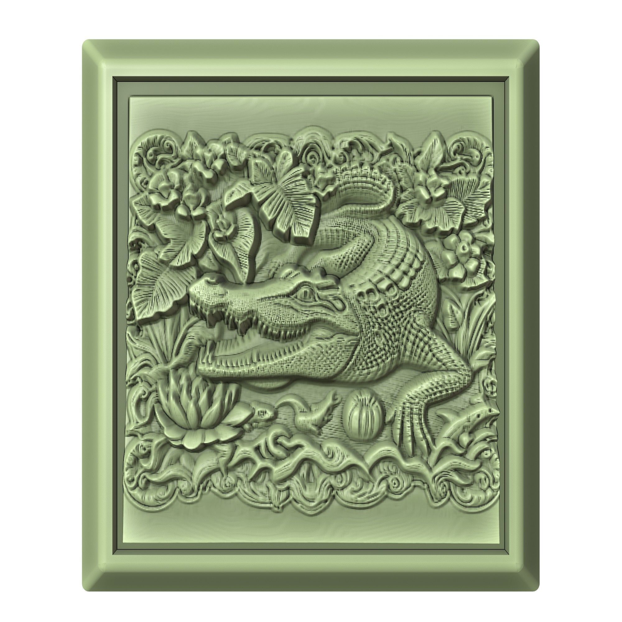 Crocodile Animal 3D print model_2