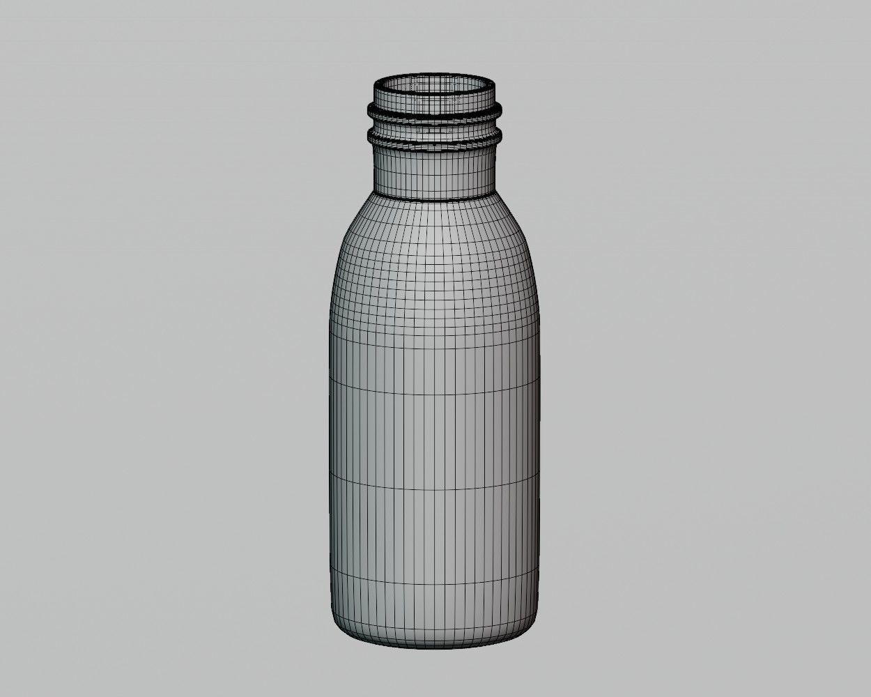 Milk Bottle 01 Low-poly 3D model_6